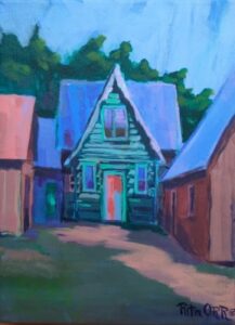 "Off The Beaten Path", 12"x 09", painting by Rita Orr