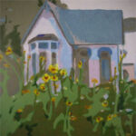 "The Cottage In The Garden", image: 36"x 36"